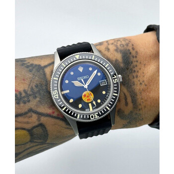 Custom Seiko Mod • Fifty Fathoms “No-Rad” w/ Date • 40mm
